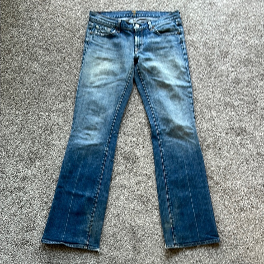 7 FAM Boot Cut Low Rise Jeans